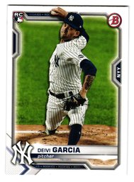 2021 Bowman Deivi Garcia Rookie Baseball Card Yankees