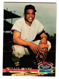 1993 Stadium Club Ultra Pro Willie Mays Limited Edition Baseball Card # 6 Of 10