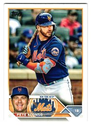 2023 Topps Pete Alonso Baseball Card Mets