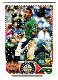 2023 Topps Holiday Julio Rodriguez All-Star Rookie Cup Baseball Card Mariners