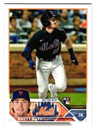 2023 Topps Brett Baty Rookie Baseball Card Mets