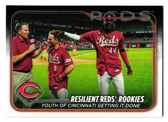 2024 Topps Elly De La Cruz / Matt McLain Resilient Reds Rookies Baseball Card Reds