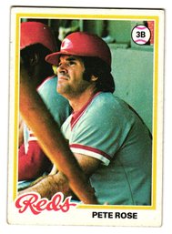 1978 Topps Pete Rose Baseball Card Reds