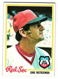 1978 Topps Carl Yastrzemski All-Star Baseball Card Red Sox