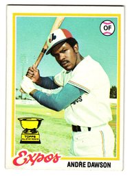 1978 Topps Andre Dawson All-Star Rookie Cup Baseball Card Expos