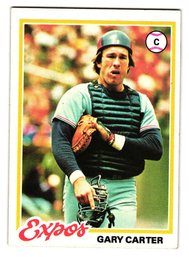 1978 Topps Gary Carter Baseball Card Expos