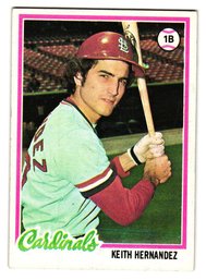 1978 Topps Keith Hernandez Baseball Card Cardinals