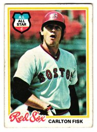 1978 Topps Carlton Fisk All-Star Baseball Card Red Sox