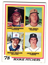 1978 Topps Jack Morris Rookie Baseball Card Tigers