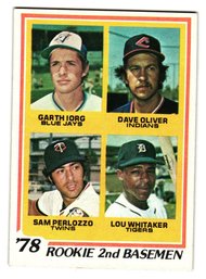 1978 Topps Lou Whitaker Rookie Baseball Card Tigers