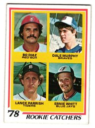 1978 Topps Dale Murphy / Bo Diaz / Lance Parrish  Ernie Whitt Rookie Baseball Card