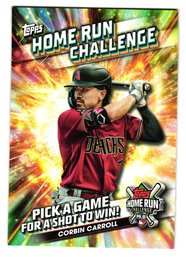 2024 Topps Corbin Carroll Home Run Challenge Unscratched Game Baseball Card Diamondbacks