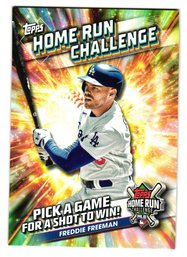 2024 Topps Freddie Freeman Home Run Challenge Unscratched Game Baseball Card Dodgers
