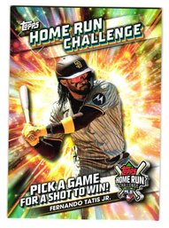 2024 Topps Fernando Tatis Jr. Home Run Challenge Unscratched Game Baseball Card Padres
