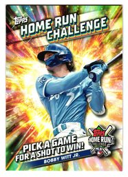 2024 Topps Bobby Witt Jr. Home Run Challenge Unscratched Game Baseball Card Royals