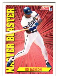 1991 Score Bo Jackson Master Blaster Baseball Card Royals
