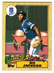 1987 Topps Bo Jackson Rookie Baseball Card Royals