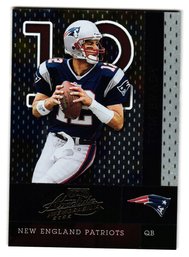 2002 Playoff Absolute Memorabilia Tom Brady Football Card Patriots