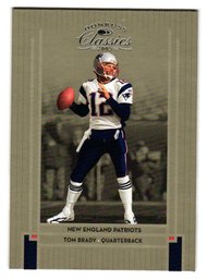 2005 Donruss Classics Tom Brady Football Card Patriots