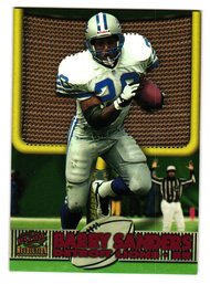 1998 Pacific Revolution Barry Sanders Touchdown Laser Cuts Insert Football Card Lions