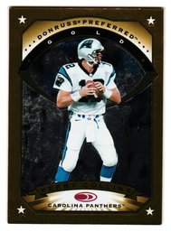 1997 Donruss Preferred Gold Kerry Collins Football Card Panthers