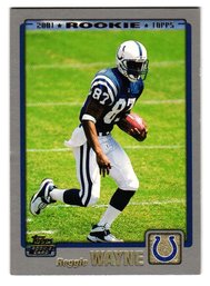 2001 Topps Reggie Wayne Rookie Football Card Colts