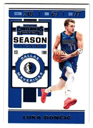 2019-20 Panini Contenders Luka Doncic Basketball Card Mavericks