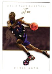 2004-05 Flair Chris Bosh Basketball Card Raptors