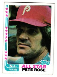 1982 Topps Pete Rose All-Star Baseball Card Phillies