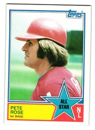 1983 Topps Pete Rose All-Star Baseball Card Phillies
