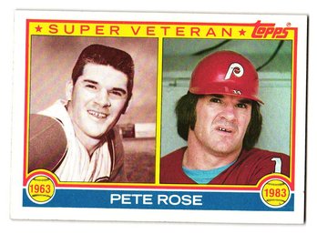 1983 Topps Pete Rose Super Veteran Baseball Card Phillies