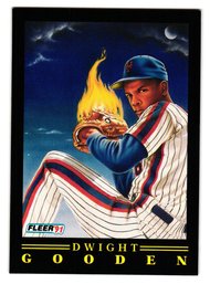 1991 Fleer Dwight Gooden Pro Visions Insert Baseball Card Mets