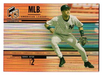 2000 Upper Deck HoloGrFX Derek Jeter Baseball Card Yankees