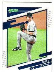 2021 Donruss Gerrit Cole 'Chef G' Nickname Variation Baseball Card Yankees