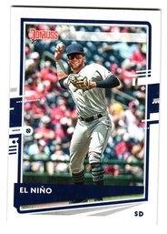 2020 Donruss Fernando Tatis Jr. 'El Nino' Nickname Variation Baseball Card Padres