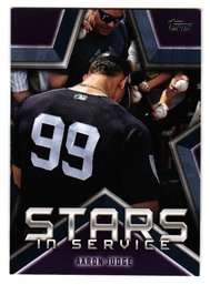 2021 Topps Aaron Judge Stars In Service Insert Baseball Card Yankees