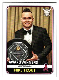2020 Topps Big League Mike Trout Award Winners Baseball Card Angels