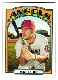 2021 Topps Heritage Mike Trout Baseball Card Angels