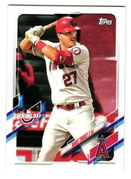 2021 Topps Opening Day Mike Trout Baseball Card Angels