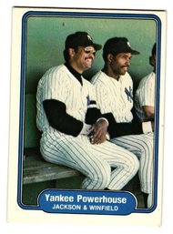 1982 Fleer Reggie Jackson / Dave Winfield Yankee Powerhouse Baseball Card