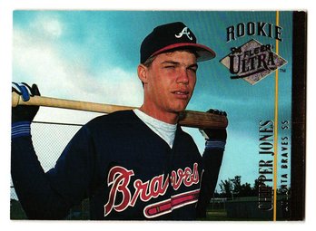 1994 Fleer Ultra Chipper Jones Rookie Baseball Card Braves