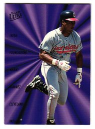 1996 Fleer Ultra Manny Rameriez Fresh Foundations Insert Baseball Card Indians
