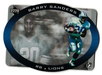 1995 Upper Deck  SPx Barry Sanders Football Card Lions