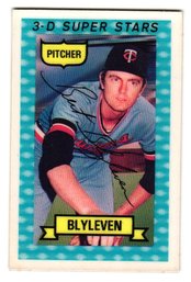 1974 Kellogg's 3-D Super Stars Bert Blyleven Baseball Card Twins