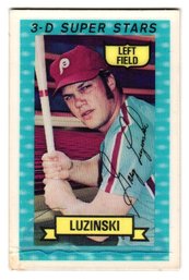 1974 Kellogg's 3-D Super Stars Greg Luzinski Baseball Card Phillies