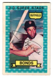 1974 Kellogg's 3-D Super Stars Bobby Bonds Baseball Card Giants