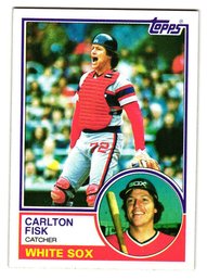 1983 Topps Carlton Fisk Baseball Card White Sox