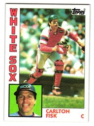 1984 Topps Carlton Fisk Baseball Card White Sox