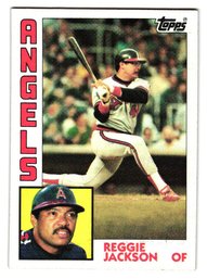 1984 Topps Reggie Jackson Baseball Card Angels