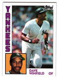 1984 Topps Dave Winfield Baseball Card Yankees